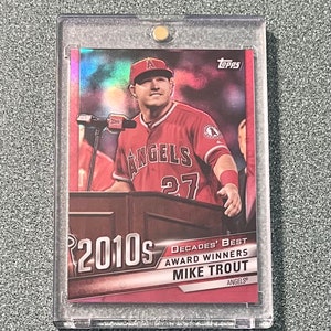2020 Topps Jahrzehnte Bester Chrom-Rot Refraktor MIKE TROUT #d/10 DBC93 RAR ! Los Angeles Engel
