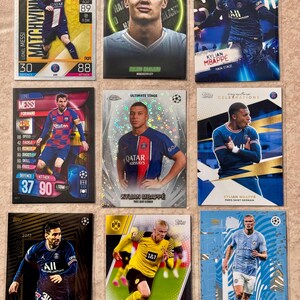 Messi Haaland Mbappe 9 card star lot SWEET!!