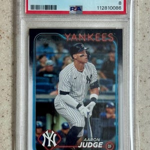 2024 Topps #99 Aaron Judge Yankees PSA 8 New York Yankees