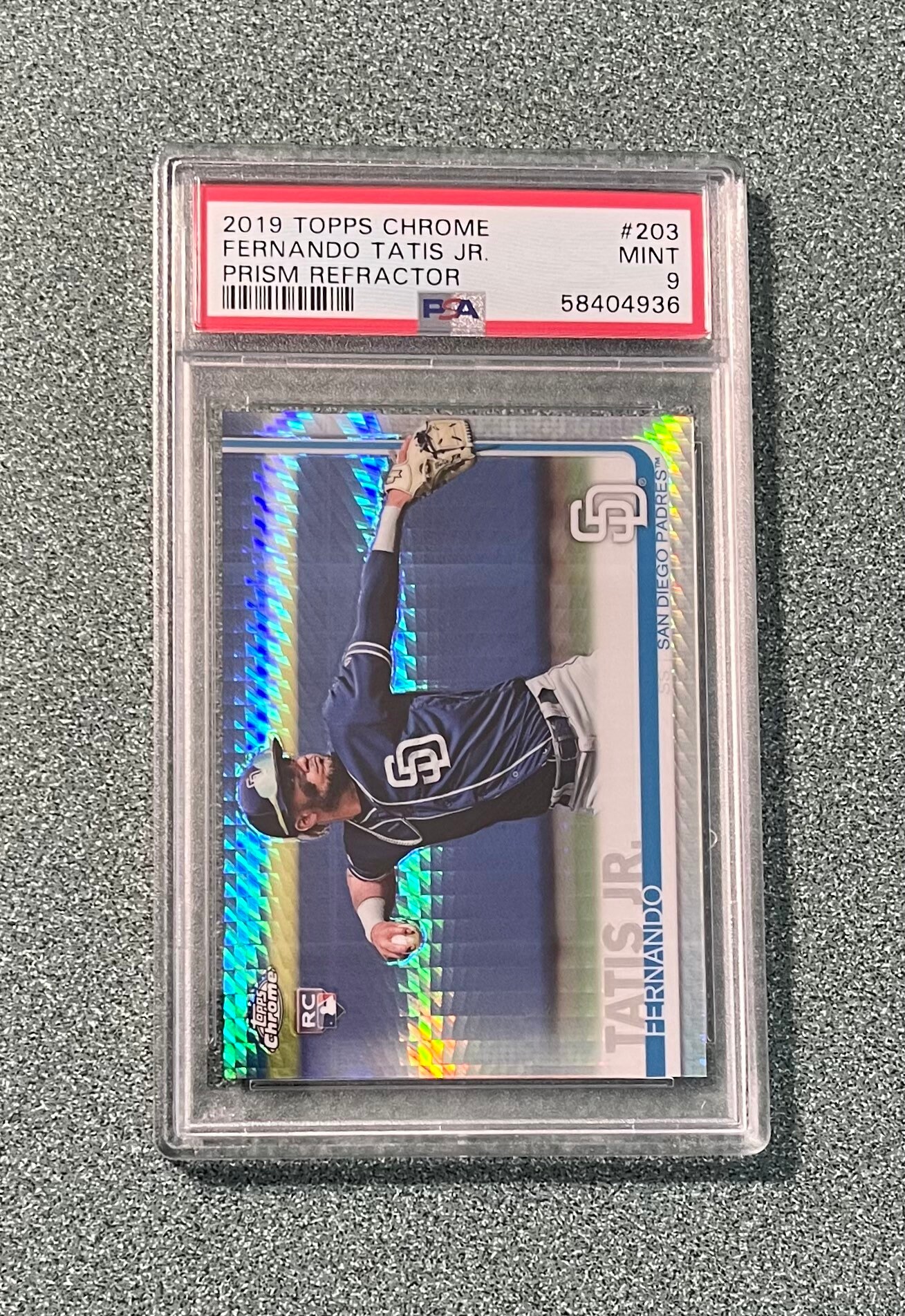 Fernando Tatis Jr 2019 Topps Chrome Prizm Refractor Rookie RC PSA 