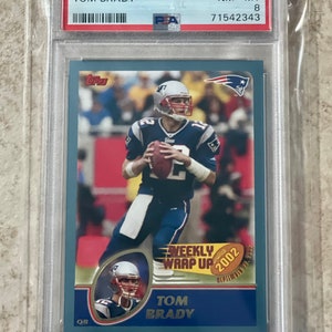 2003 Topps #148 Tom Brady New England Patriots PSA 8 Patriots Buccaneers