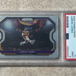 2020 Prizm LeBron James PSA 9 Mint Los Angeles Lakers Homenaje a Kobe