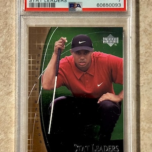 2001 Upper Deck Stat Leaders #SL7 Tiger Woods RC Rookie