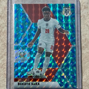 2021 Panini-mozaïek UEFA EURO Bukayo Saka #106 England Peacock SSP - Rare Hit