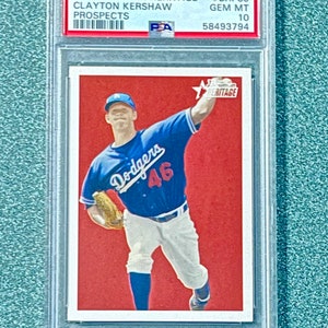 2006 Bowman Heritage Clayton Kershaw Perspektiven Rookie Karte - Gem Mint - PSA 10 **Sharp ** Pop 4
