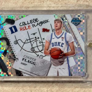 2024-25 Bowman University Chrome - Cooper Flagg #16 X-Fractor Rookie Card RC Duke Blue Devils Dallas Mavericks #1 Overall