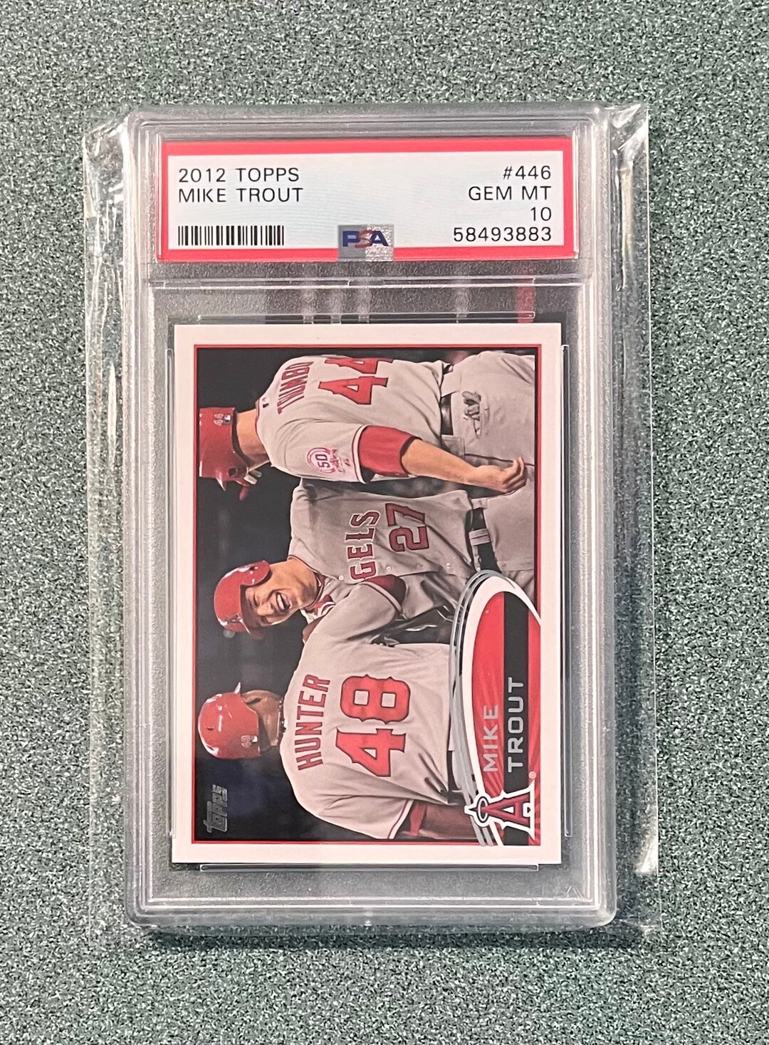 2012 Topps Mike Trout Rookie Card #446 Angels Trout mint from pack