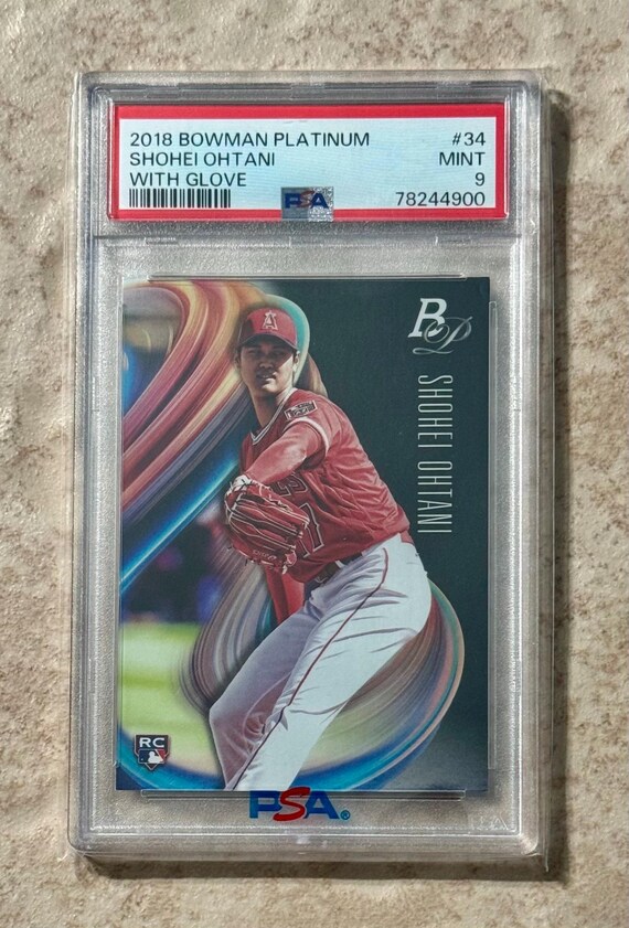 Shohei Ohtani 2018 Bowman Platinum #34 Ice (With Glove