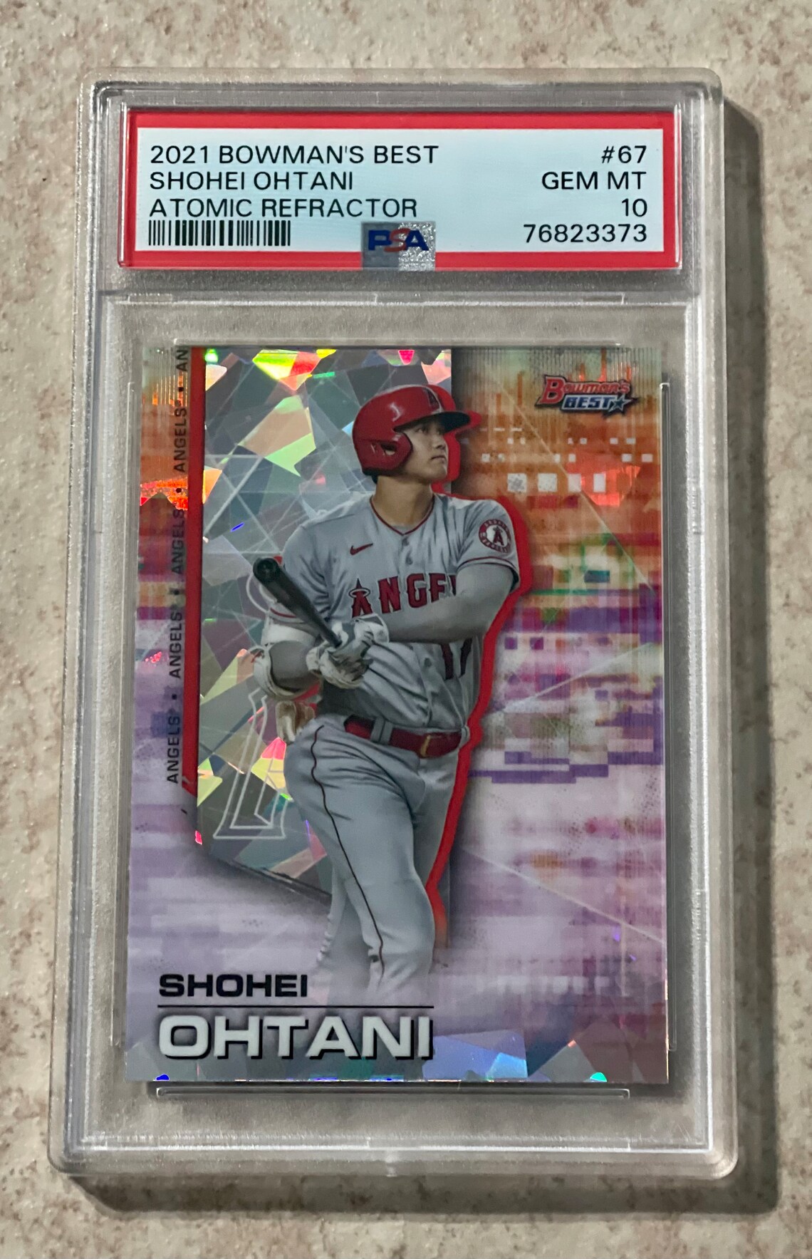 2021 Bowman's Best Atomic Refractor Shohei Ohtani Angels PSA 10 Gem