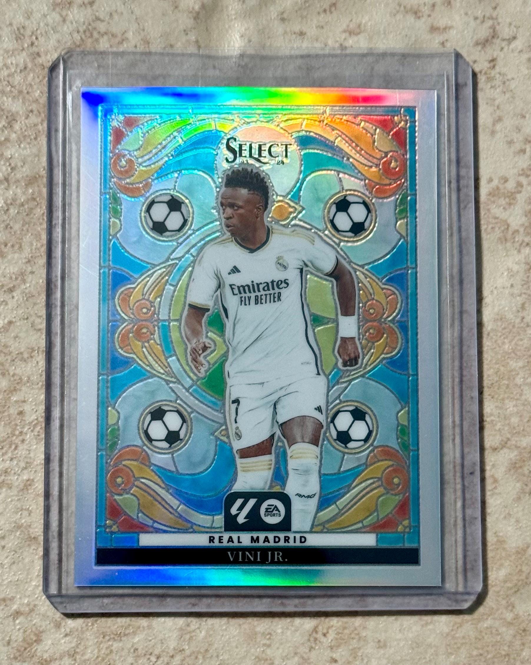 2023-24 Panini Select La Liga Vini Jr. #29 Stained Glass Case Hit 