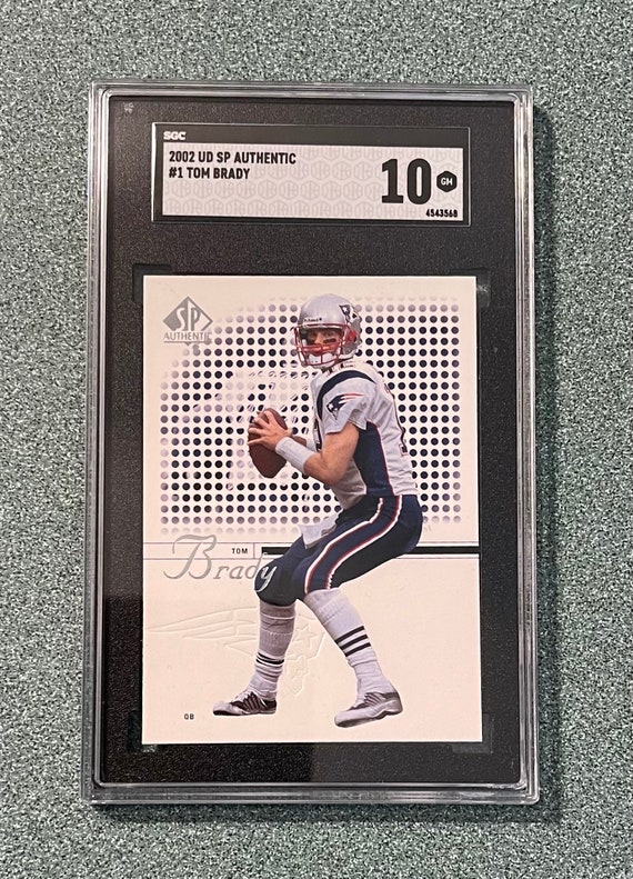 2002 SP Authentic Tom Brady SGC 10 Gem Mint GOAT New England