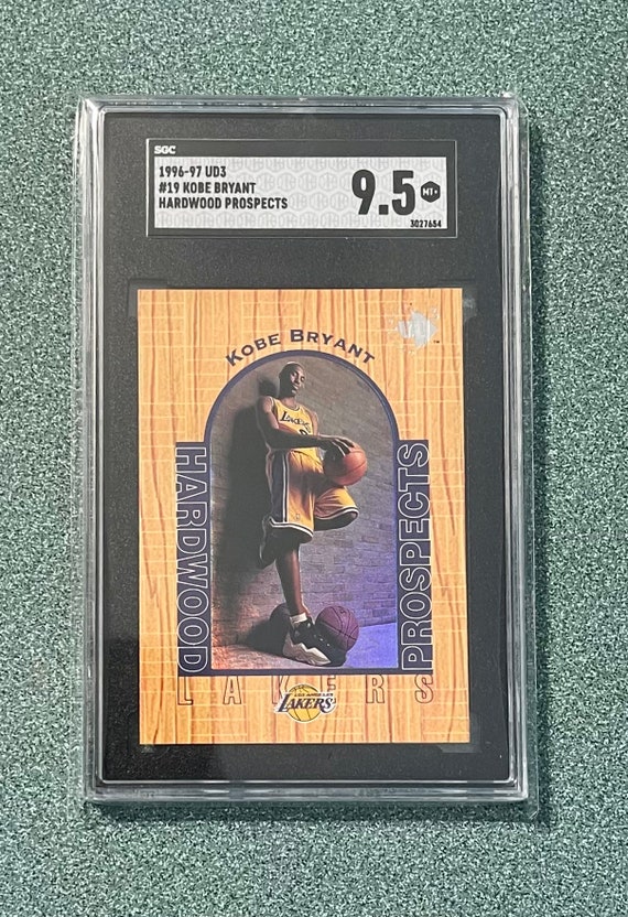 1996-97 UD3 Kobe Bryant Hardwood Prospects Rookie RC SGC 9.5 1996-97 UD3 Kobe Bryant Hardwood Prospects Rookie RC SGC 9.5