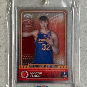 2024 Topps Chrome McDonald&#39;s All-American Cooper Flagg #78 Rookie Card RC Duke Blue Devils Dallas Mavericks #1 Overall