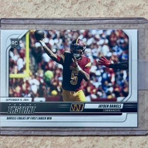 2024 Panini Instant NFL #40 Jayden Daniels Rookie Card RC Washington Commanders Limited Print