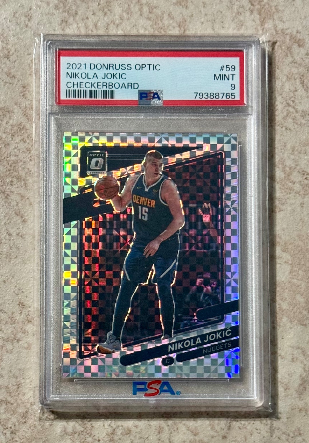 NIKOLA JOKIC RC DONRUSS PSA9