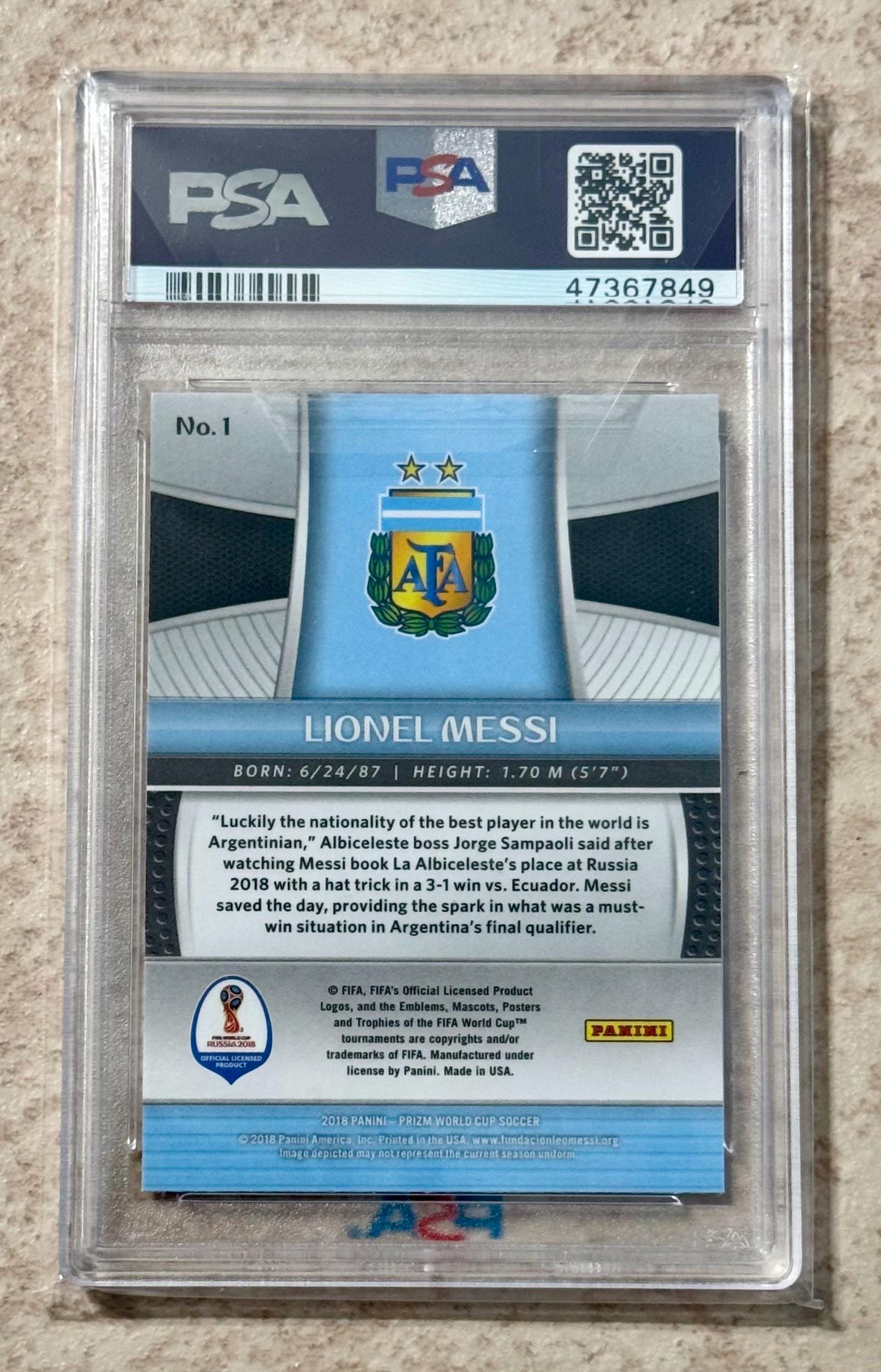 2018 Panini Prizm ワールドカップ サッカー #1 リオネル メッシ