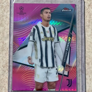 2019-20 Topps Finest UEFA Champions League Cristiano Ronaldo #1 Hyper Refractor #d/125