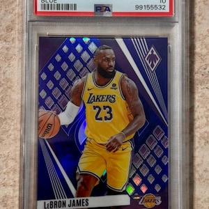 2023-2024 Panini Phoenix LEBRON JAMES #211 Blauw/35 PSA 10 Gem Mint Los Angeles Lakers