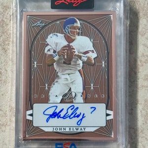 2022 Blattdekadenz #BAJE1 John Elway 4/10 Auto zertifizierte signierte Karte - Süß!!!