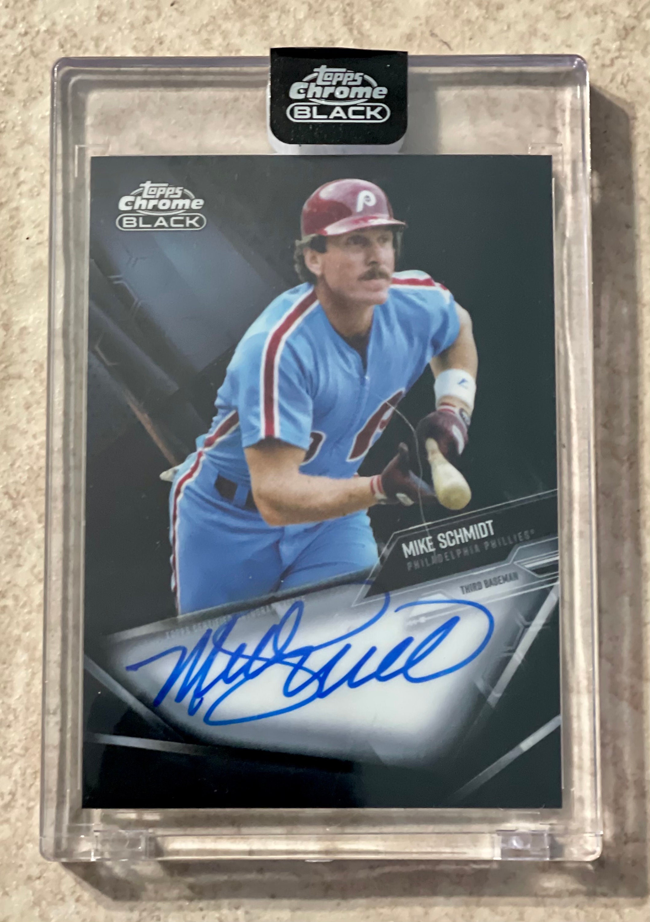2021 Topps Chrome Black CBA-MS Mike Schmidt Philadelphia Phillies 
