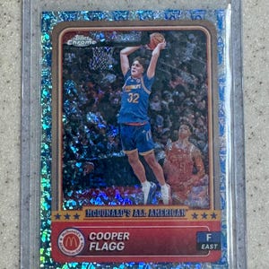 2024 Topps Chrome McDonald&#39;s All American McFlurry Refractor Cooper Flagg #28  Rookie Card RC Duke Blue Devils Dallas Mavericks #1 Overall