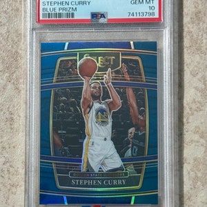 Select Stephen Curry Blue Prizm #94 PSA 10 Gem Mint Golden State Warriors