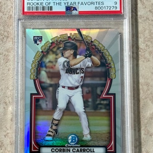 2023 Bowman Corbin Carroll Rookie Der Jahresfavoriten #ROYF1 PSA 9 MINT ROY