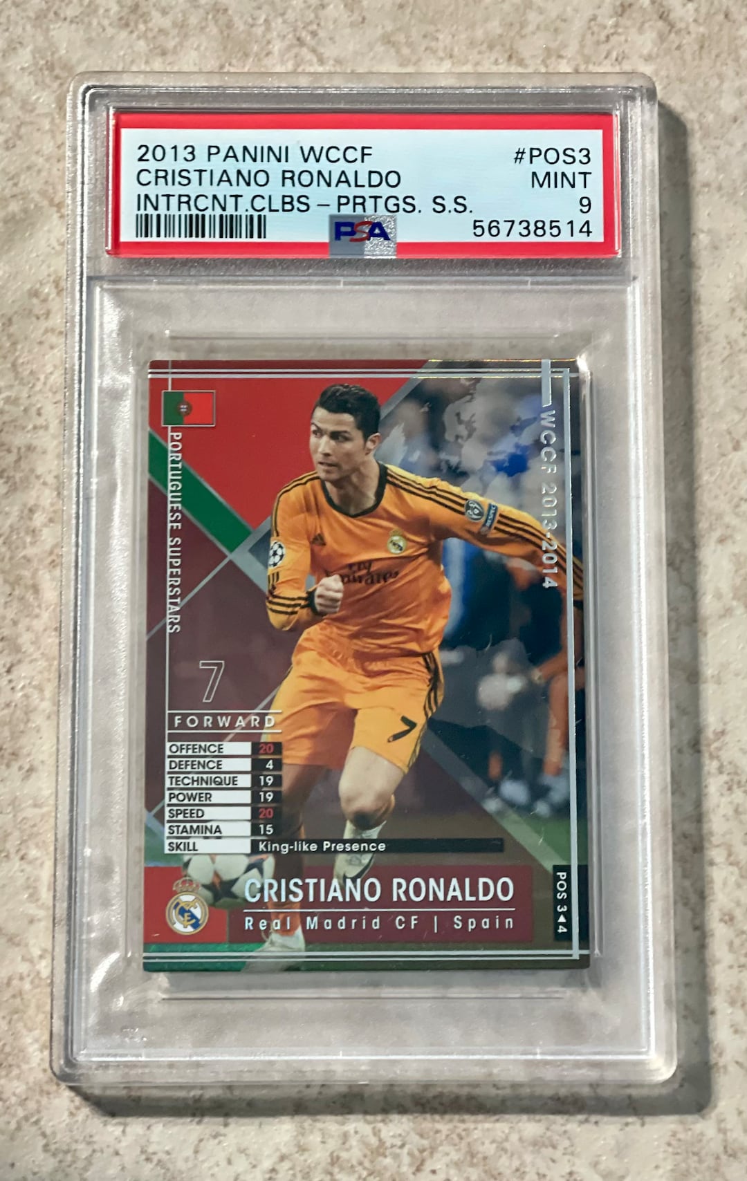 Cristiano Ronaldo 2013 Panini WCCF Portugese Superstars