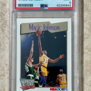 1991 Hoops Magic Johnson PSA 9 Mint Novo Estojo #473