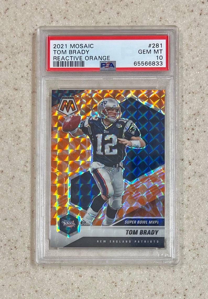 Tom Brady 2021 Mosaic 281 Super Bowls Mvps Reactive Orange Etsy