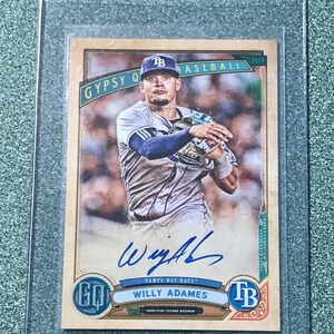 Tarjeta certificada autografiada de Willy Adames de la reina gitana de Topps