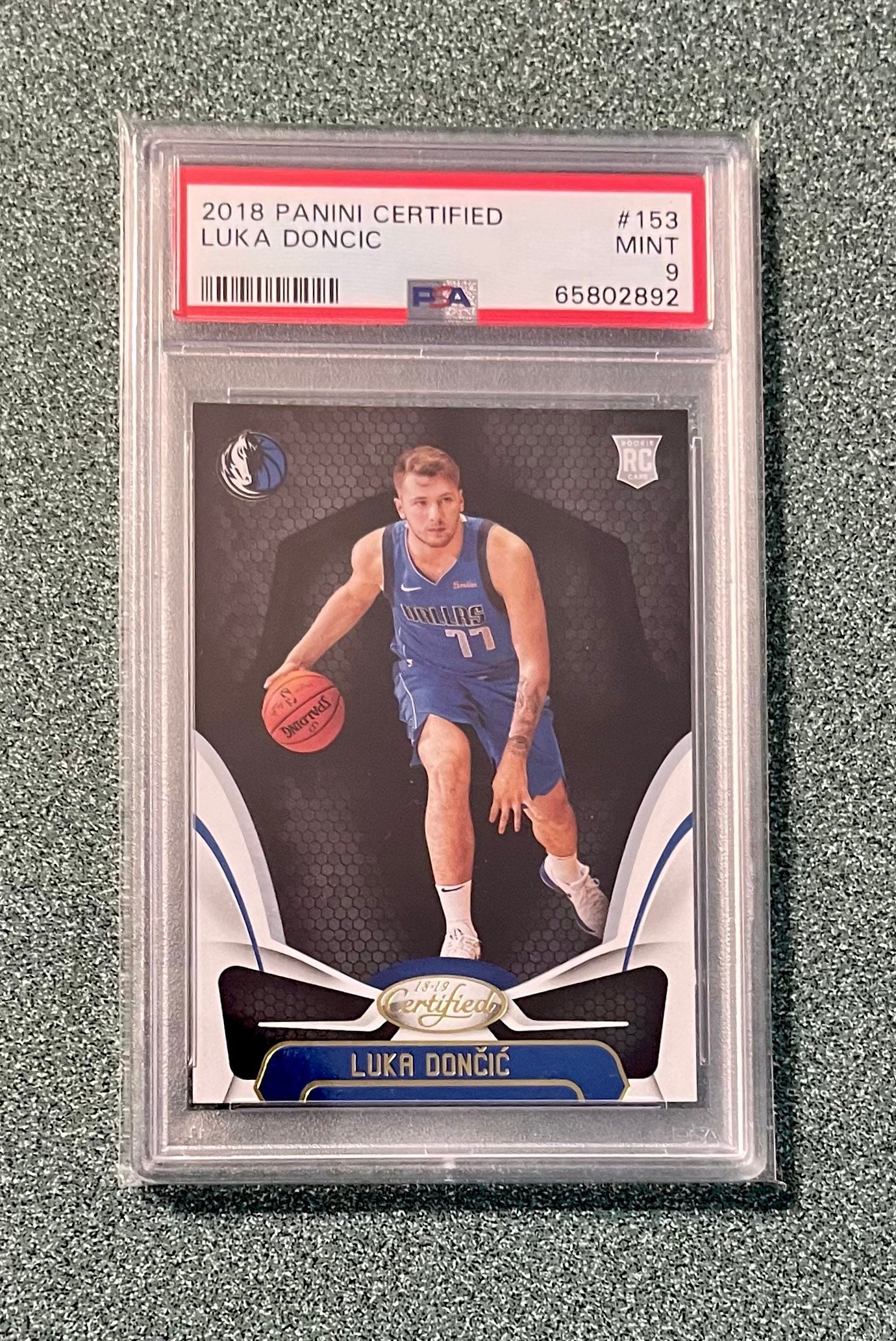 2018 Panini Certified Luka Doncic RC PSA 9 Mint 153 Rookie - Etsy
