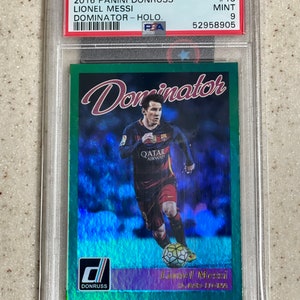 Lionel Messi 2016 Donruss Holographic #29 Barcelona PSA 9 MINT
