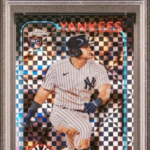 2024 Topps Chrome X-Fractor # 89 Jasson Dominguez Rookie RC PSA 9 Mint New York Yankees