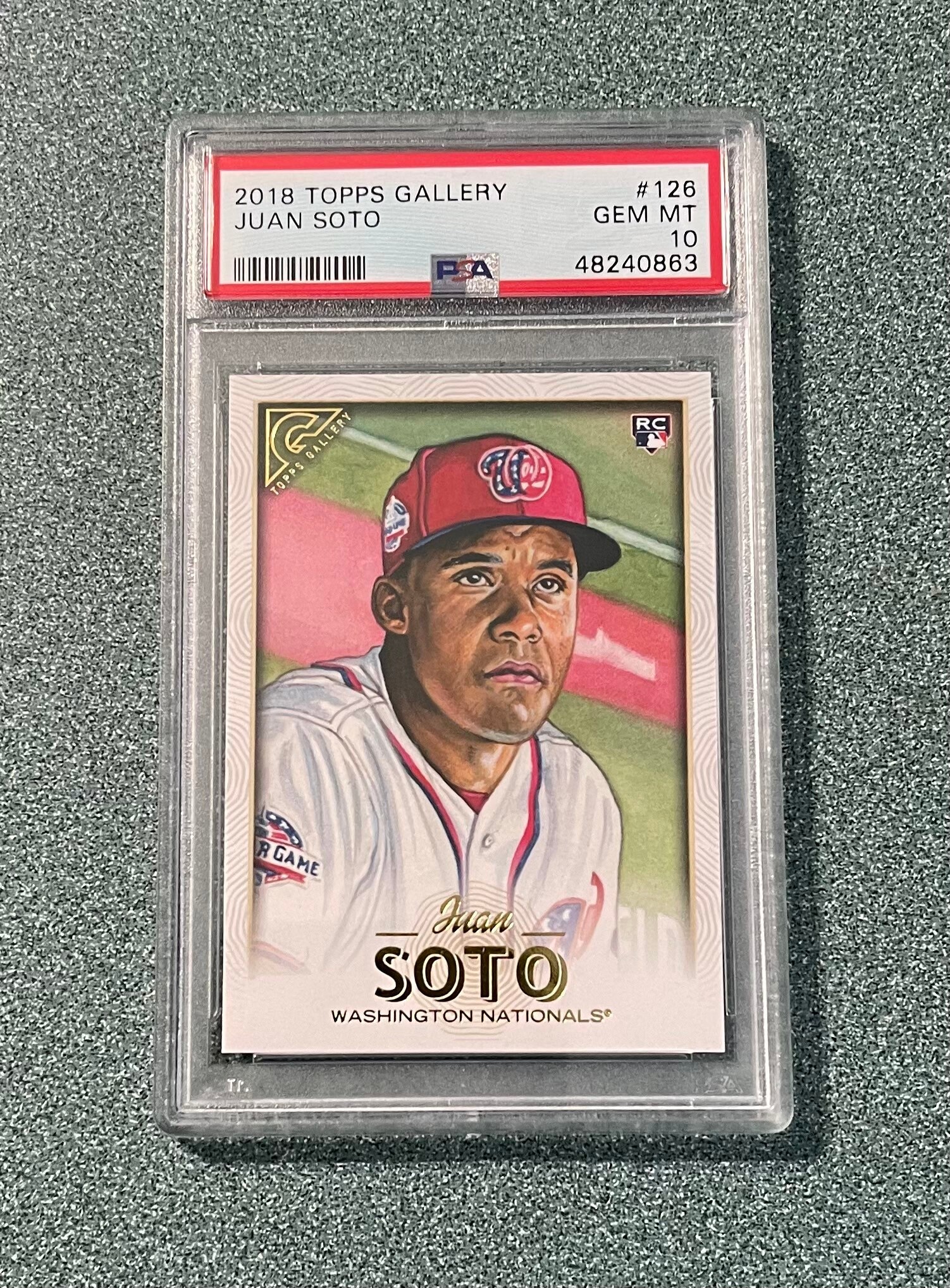 2018 Topps Gallery Juan Soto RC Rookie Card PSA 10 Gem Mint - Etsy