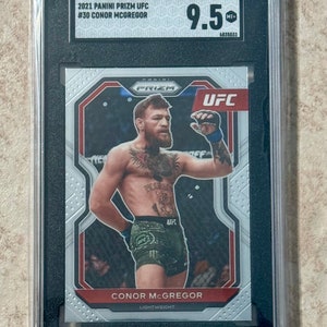 Conor McGregor 2021 Panini Prizm UFC #30 Leicht SGC 9.5 MINT+