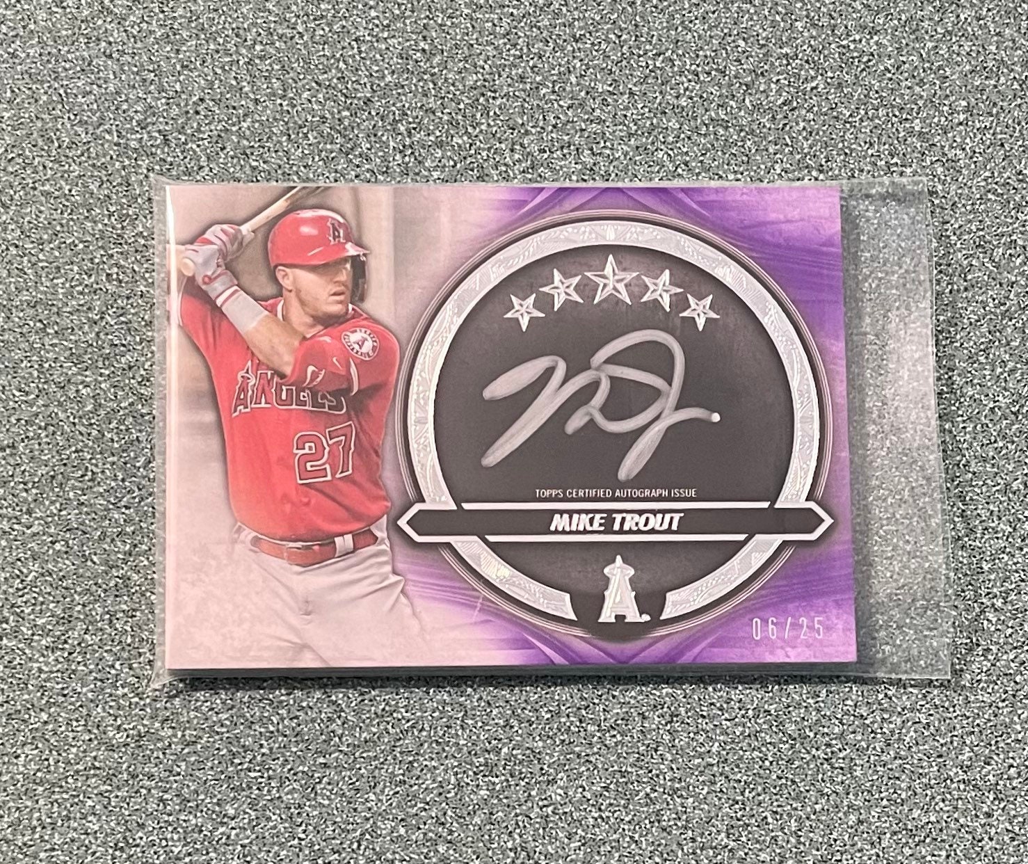 mike trout autograph card