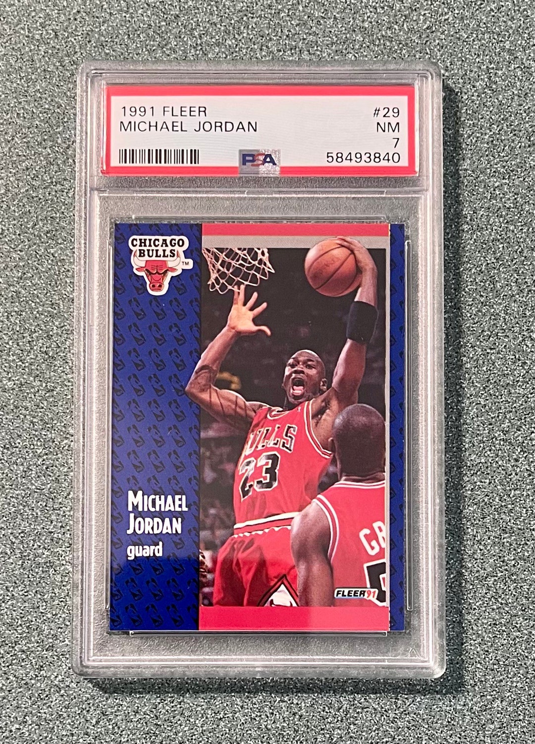 1991 Fleer Michael Jordan PSA 7 - Etsy