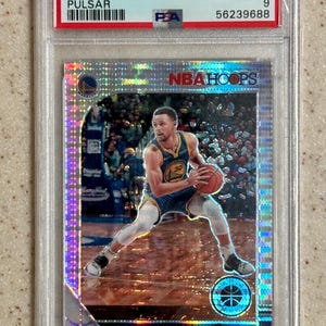 Carte Pulsar #59 Créoles à panini 2019 de haute qualité Stephen Curry, gradué PSA 9 menthe