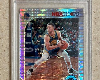 Carte Pulsar #59 Créoles à panini 2019 de haute qualité Stephen Curry, gradué PSA 9 menthe