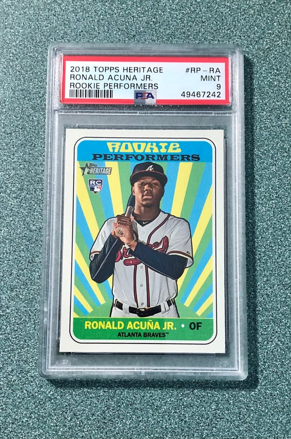 2018 Topps Heritage Ronald Acuna Jr Rookie Performers RC - Etsy