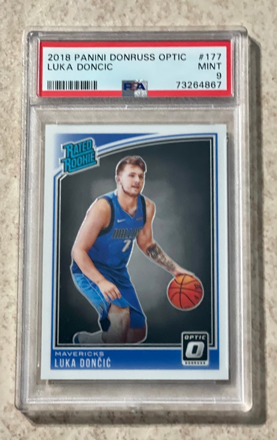 2018 Optic Luka Doncic PSA 9 Mint Rated Rookie Card RC 177 Dallas Mavericks Etsy