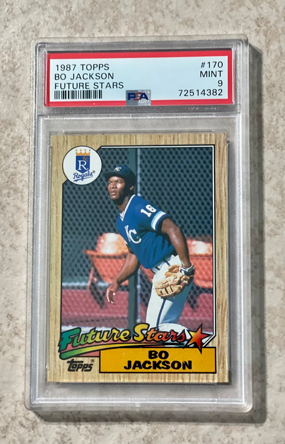 1987 Topps Future Stars #170 Bo Jackson Rookie RC PSA 9 MINT