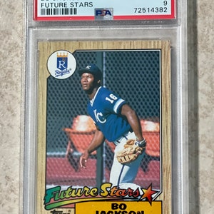Topps Future Stars #170 Bo Jackson Rookie RC PSA 1987, 9 PERFEITO
