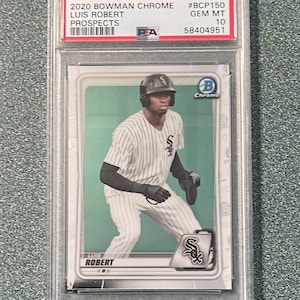 Bowman Chrome Prospects 2020 Luis Robert White Sox RC Rookie PSA 10 Gem Mint Chicago White Sox Rookie Card