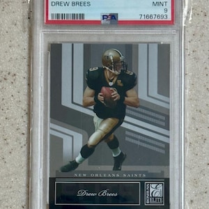 2007 Donruss Elite Drew Brees New Orlean Saints PSA 9 Mint