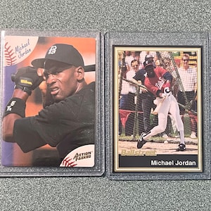 Set di carte da baseball di Michael Jordan Chicago White Sox e Bulls