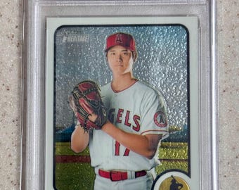 2022 Topps Heritage #150 Shohei Ohtani Chrome #d/999 PSA 9
