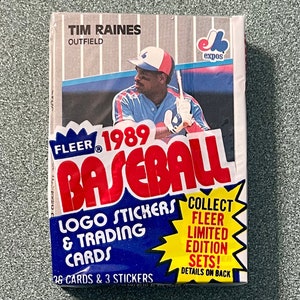 1989 Fleer ベースボール チェロ 未開封パック - ケン・グリフィー・ジュニア RC、ビリー・リプケン RC (F&@k Face)、ランディ・ジョンソン RC ミントの可能性あり???