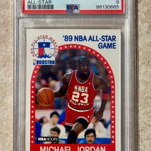 1989 NBA Hoops Michael Jordan PSA 9 Mint